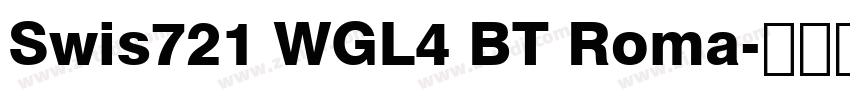 Swis721 WGL4 BT Roma字体转换